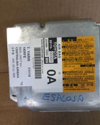 Centralina airbag TOYOTA YARIS del 2013