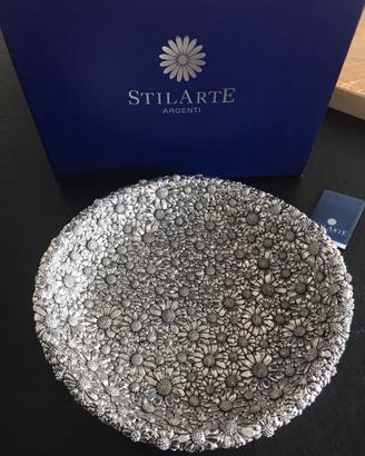 CentrotavolaSTILARTE“Margherita”27cm Argento NUOVO