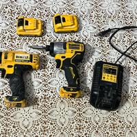 2 avvitatori de walt con batteria