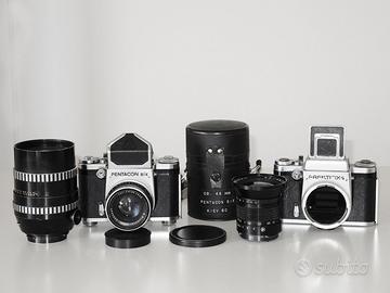 PENTACON SIX + obiettivi 45, 80, 180 mm 