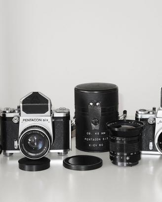 PENTACON SIX + obiettivi 45, 80, 180 mm 