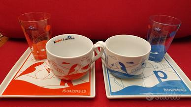 Set Colazione per due in vetro e ceramica Egan