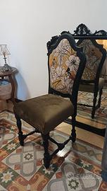 Sedie unica rifatta completamente