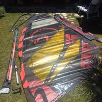 Vela windsurf POINT7 ACX 8,5 mq + prolunga PATLOVE
