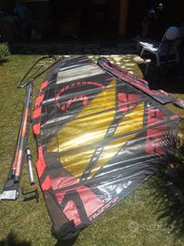 Vela windsurf POINT7 ACX 8,5 mq + prolunga PATLOVE