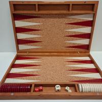 Backgammon valigetta in legno