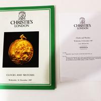 Catalogo Orologi Raro Christie's London 1987