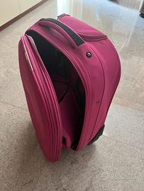 Valigia piccola con beauty e trolley