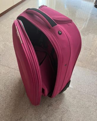 Valigia piccola con beauty e trolley
