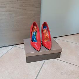 décolleté Tacco alto rosso 