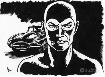 disegno a china Diabolik 