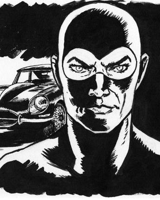 disegno a china Diabolik 