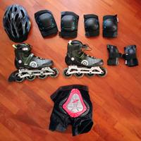 set completo pattinaggio 