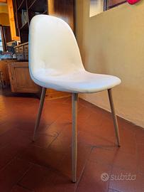 Tre sedie stile scandinavo bianche Maison du Monde