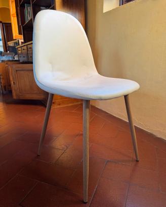 Tre sedie stile scandinavo bianche Maison du Monde