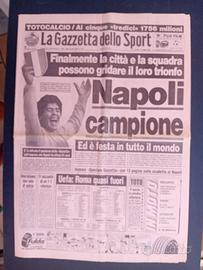 La gazzetta dello sport Primo scudetto Napoli 1987