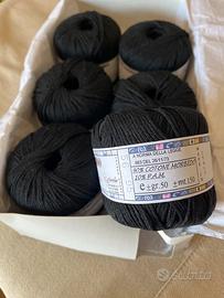 Gomitoli Cotone morbido - Nero