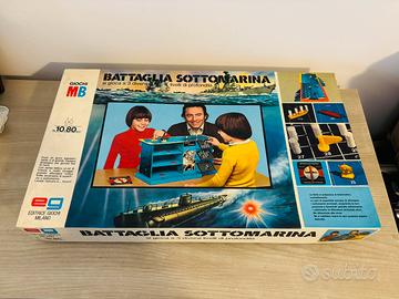 Gioco vintage MB - Battaglia Sottomarina -completo
