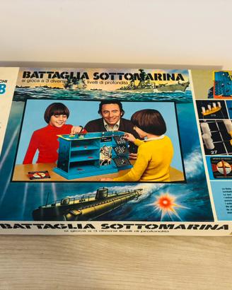 Gioco vintage MB - Battaglia Sottomarina -completo