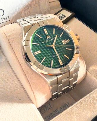 maurice lacroix airone 42mm verde completo 
