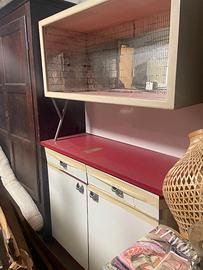 Credenza vintage anni ’50/’60 con pensile