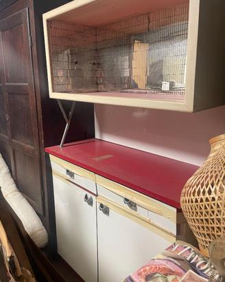 Credenza vintage  e ghiacciaia vintage anni 50/60