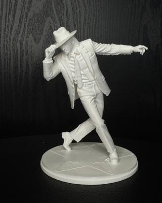 Miniatura Michael Jackson 11cm bianca da dipingere