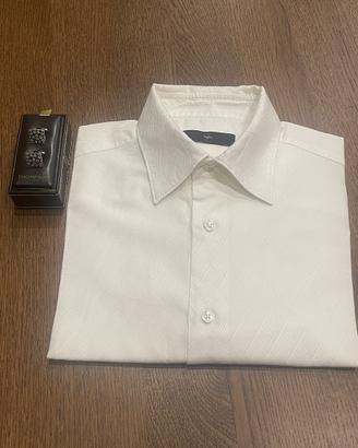 Camicia Uomo Z egna Bianca con gemelli