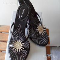 Sandali neri donna scarpe estive n. 37