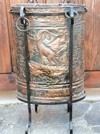 VECCHIA POMPA PER VERDERAME IN RAME 