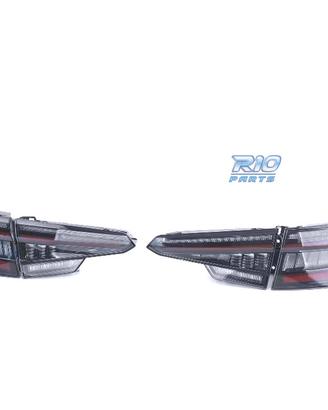 FANALI PER AUDI A4 S4 B9 8W SEDAN 15- LED NERO FUM