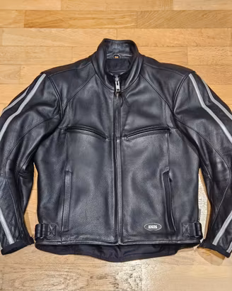 Giubbotto moto in pelle + guanti moto