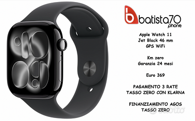Apple Watch 11 Jet Black GPS WiFi 46 mm