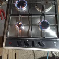 piano cottura acciaio inox 60x50 con piastra e