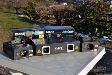3 laser Karma Laser 50G e Laser 140 con imballi