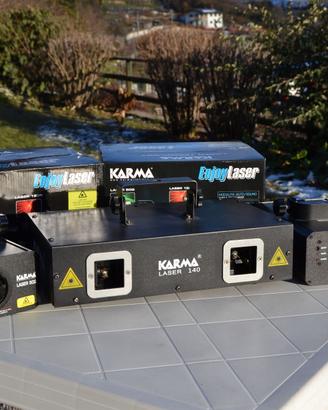 3 laser Karma Laser 50G e Laser 140 con imballi