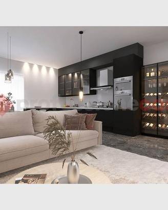 Attico con piscina privata e terrazze panoramiche