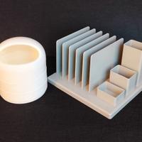 Porta oggetti da scrivania e bagno anni 70