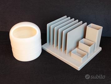 Porta oggetti da scrivania e bagno anni 70