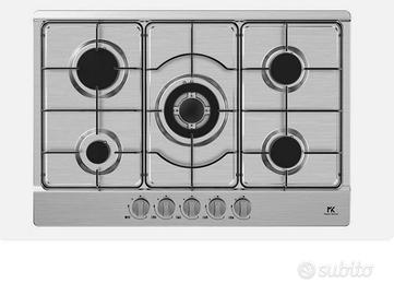 PIANO COTTURA INOX 5 fuochi