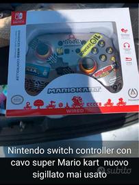 controller con cavo super Mario nintendo switch