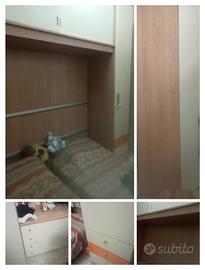 cameretta completa di materassi e accessori e bast