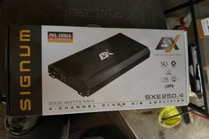 Amplificatore + tweeter + subwoofer