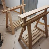 2 cavalletti in legno