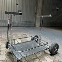 Carrello porta Kart cromato