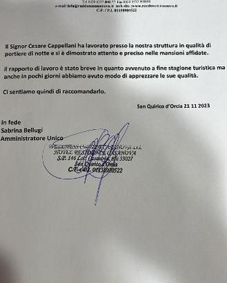 Autista  Famiglie Professionisti-e Alberghi Chiedo