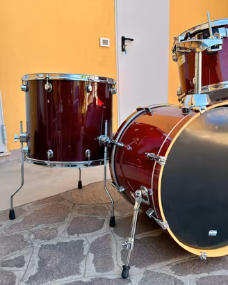 Batteria Mapex Pro M Cherry Red con custodie