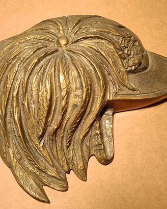 Cappello bersagliere scultura in bronzo