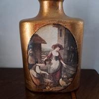 Vaso decorativo dorato 