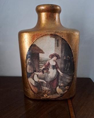 Vaso decorativo dorato 